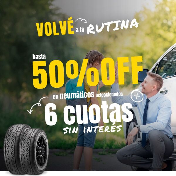 Aprovechá! 50%OFF+ 6 sin interés!