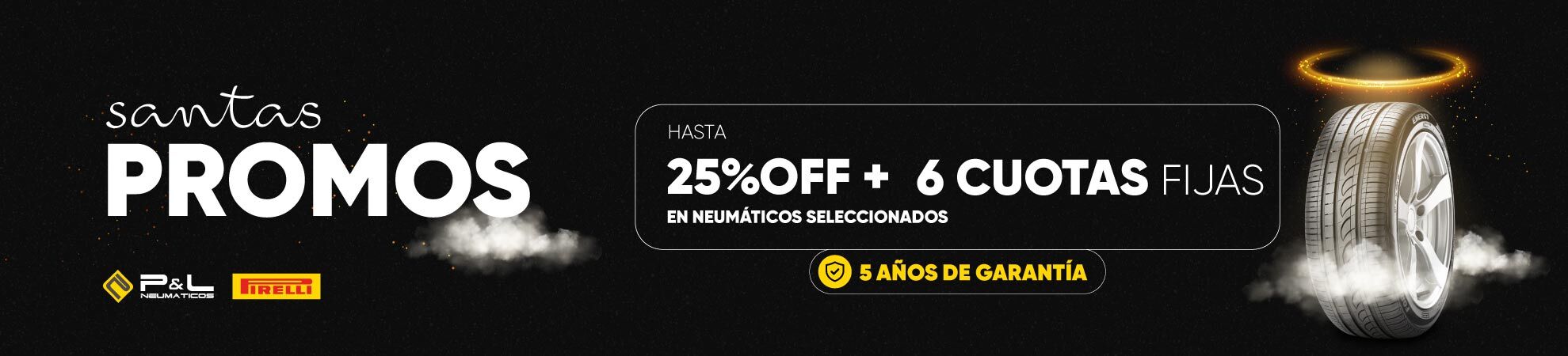 Hasta 25% OFF + 6 cuotas en neumáticos seleccionados - Encontrá tu medida ideal