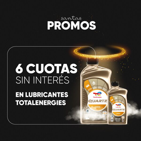 Lubricantes TotalEnergies en 6 cuotas - Mantené tu motor al día