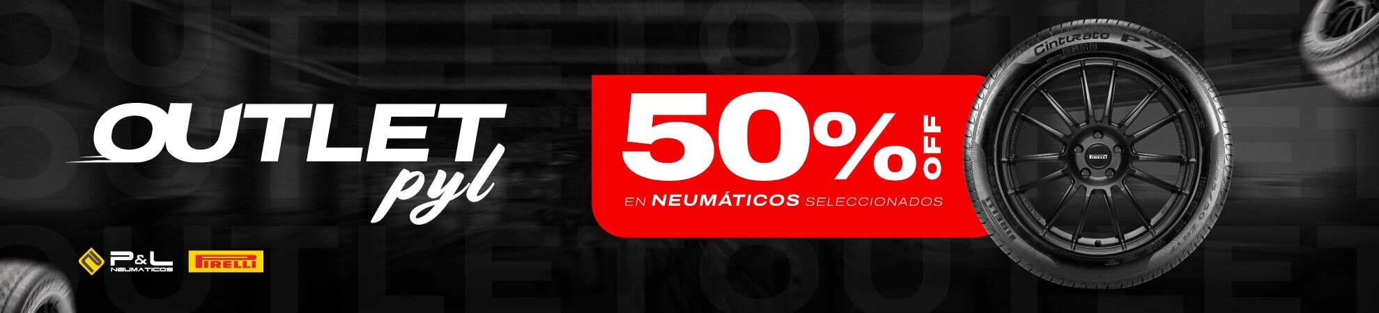 Promo 50% OFF en Neumáticos Seleccionados